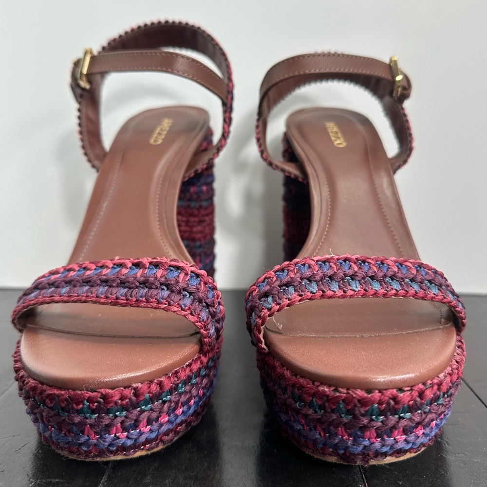 NEW Arezzo Mya Mid Block Sandal - Multicolor - Women’s Size 8.5 - Picture 8 of 14